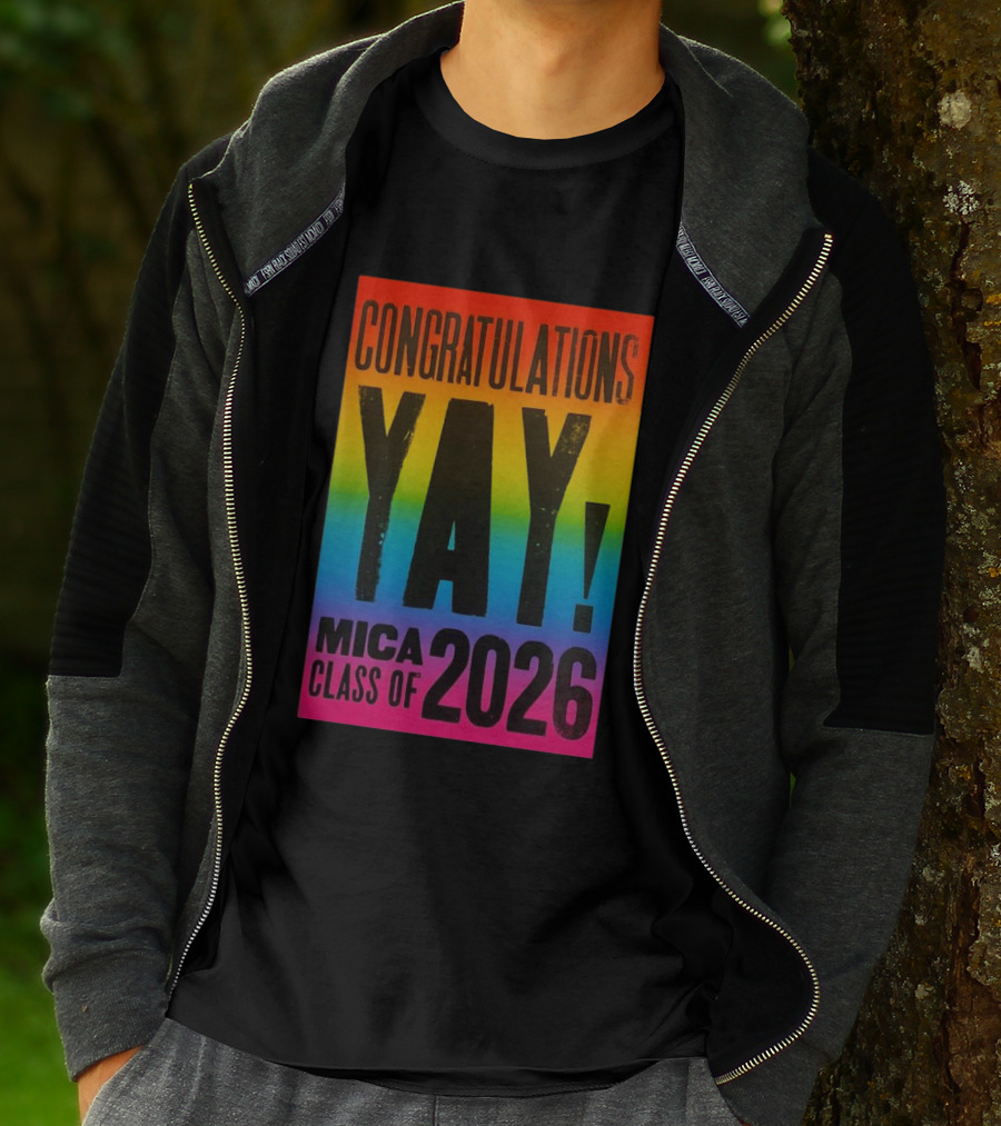 Congratulations Yay Mica Class Of 2026 Rainbow T-Shirt
