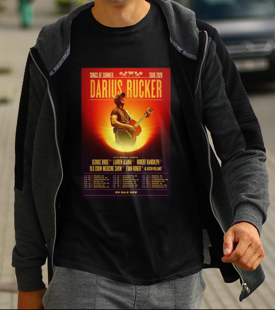 Darius Rucker Songs Of Summer Tour 2026 With Special Guests T-Shirt