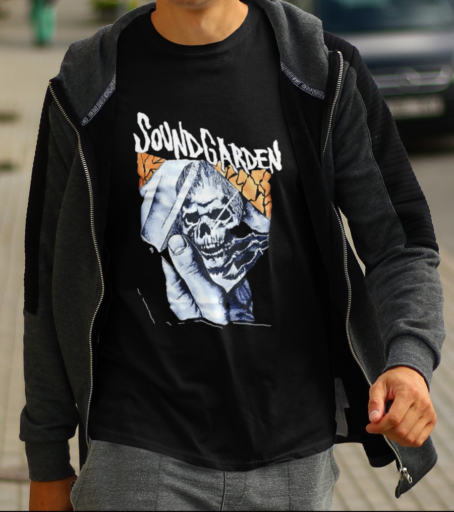 Soundgarden Skull Hand Broken Glass T-Shirt