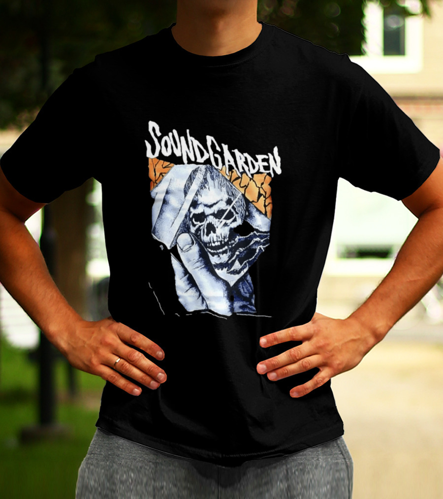 Soundgarden Skull Hand Broken Glass T-Shirt