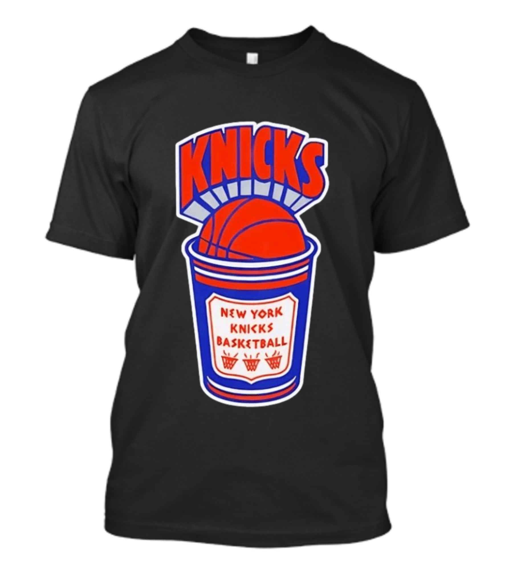New York Knicks Basketball Orange Cup Knicks T-Shirt