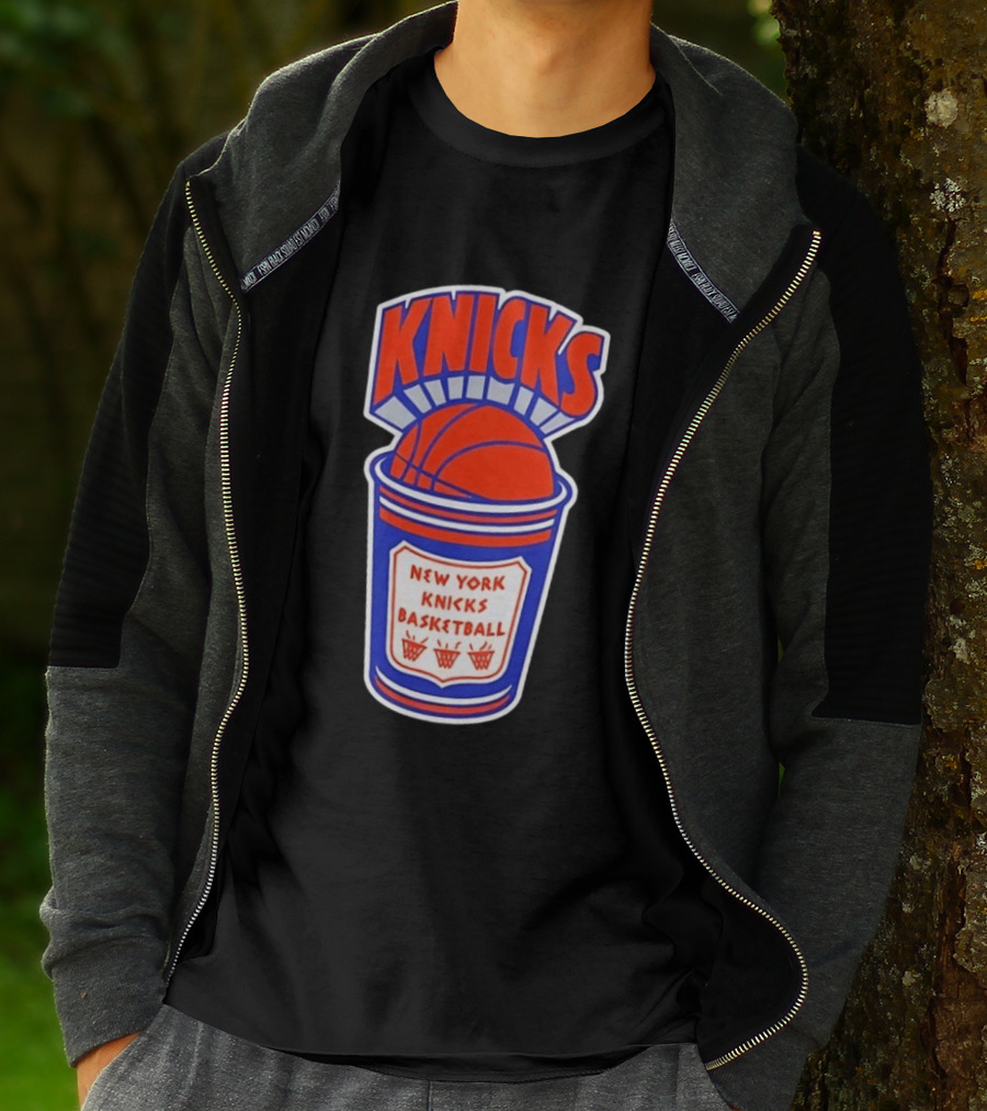 New York Knicks Basketball Orange Cup Knicks T-Shirt