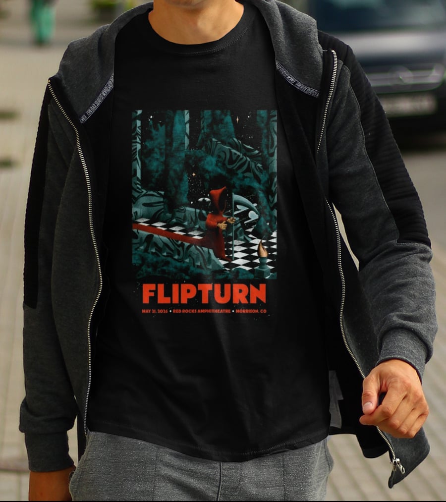 FlipTurn May 21 2026 Red Rocks Amphitheatre Morrison CO T-Shirt