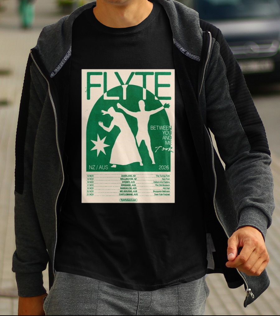 Flyte Between You And Me Tour NZ AUS 2026 T-Shirt