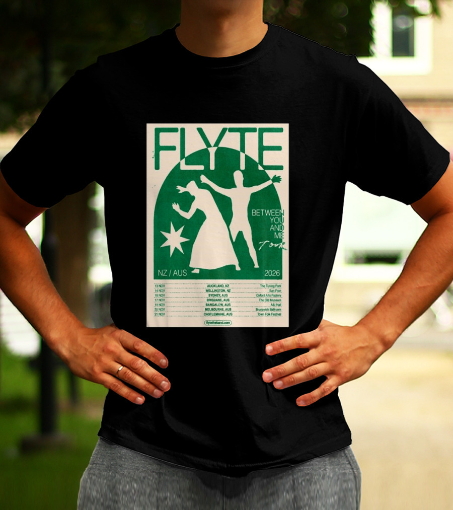 Flyte Between You And Me Tour NZ AUS 2026 T-Shirt