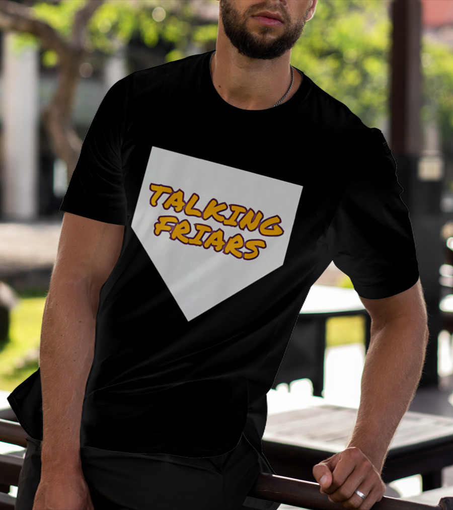 Talking Friars 2026 Baseball Home Plate Marker T-Shirt