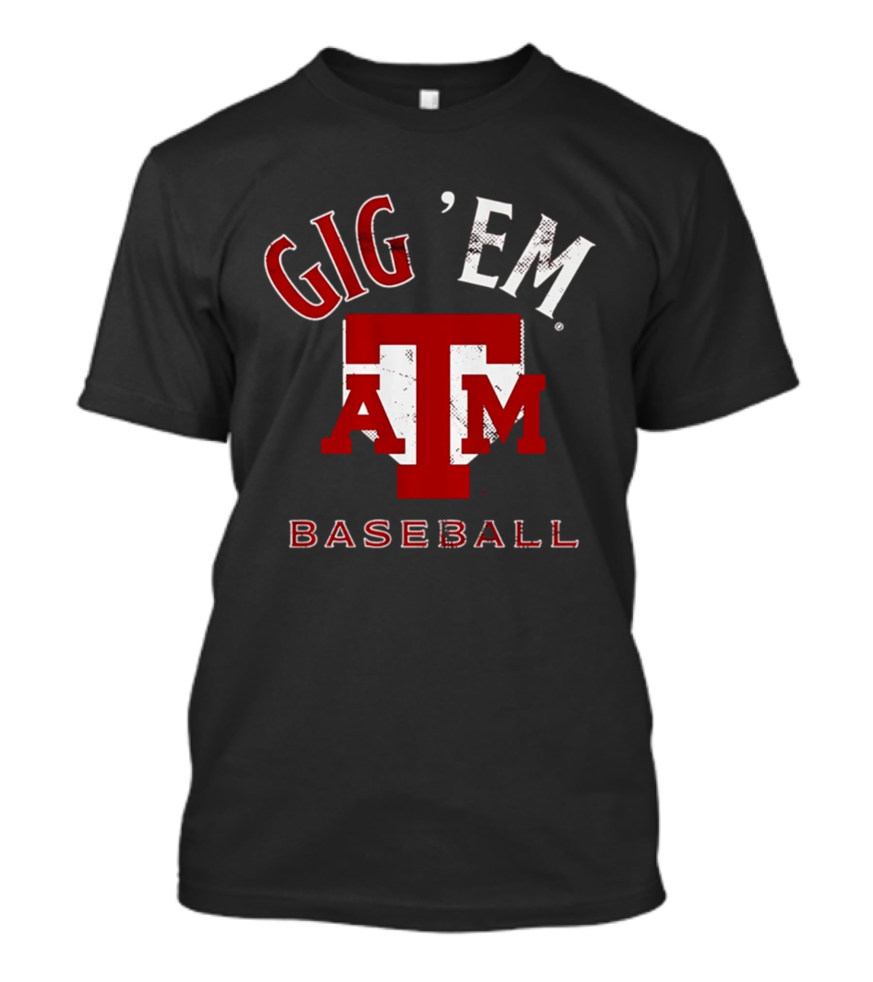 Texas A&M Gig 'Em Baseball Home Plate T-Shirt