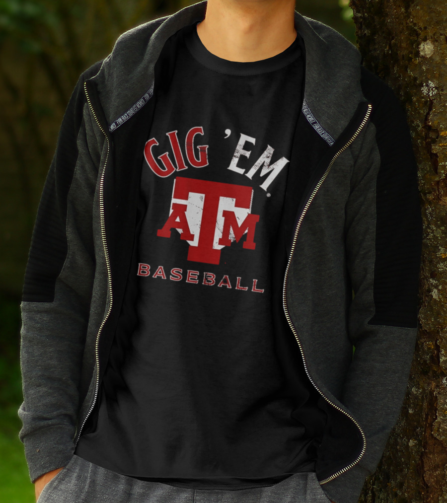 Texas A&M Gig 'Em Baseball Home Plate T-Shirt