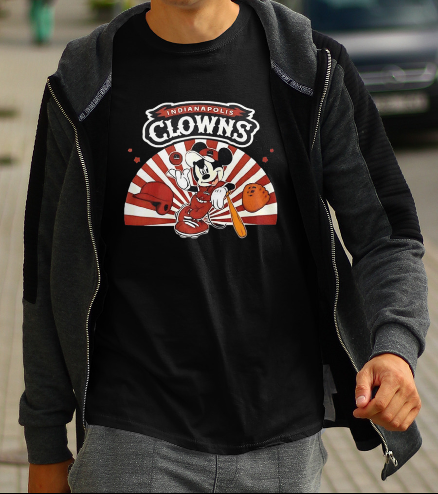 Indianapolis Clowns Mickey Mouse Baseball 2026 Vintage Style Sports Team T-Shirt