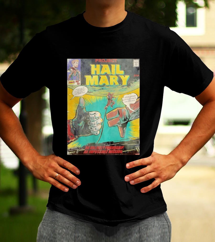 Project Hail Mary Comic Cover An Unlikely Friendship An Impossible Mission T-Shirt