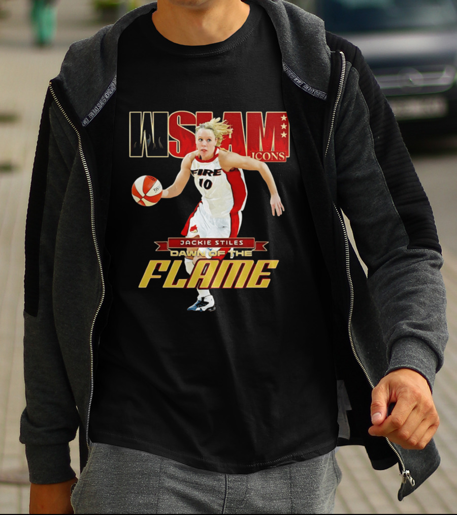 WSlam Icons Jackie Stiles Fire Dawn Of The Flame T-Shirt