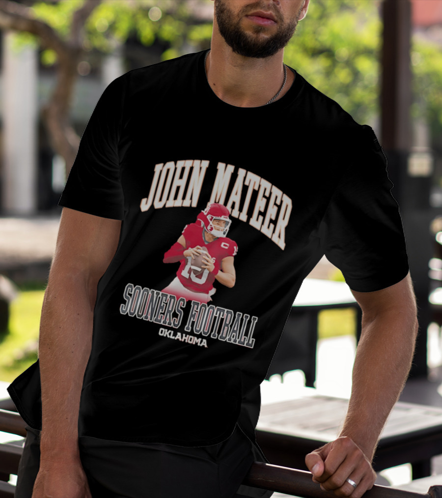 John Mateer Oklahoma Sooners Football Quarterback Player T-Shirt