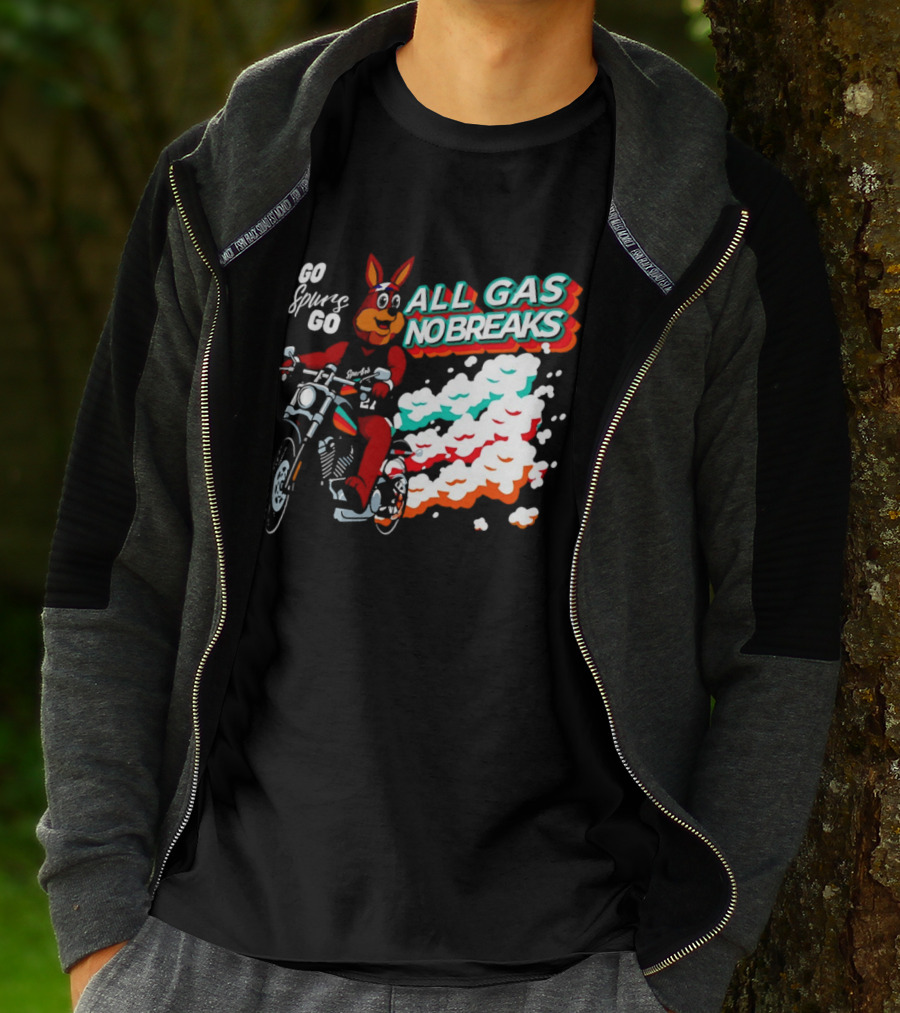 San Antonio Spurs Coyote Go Spurs Go All Gas No Breaks T-Shirt