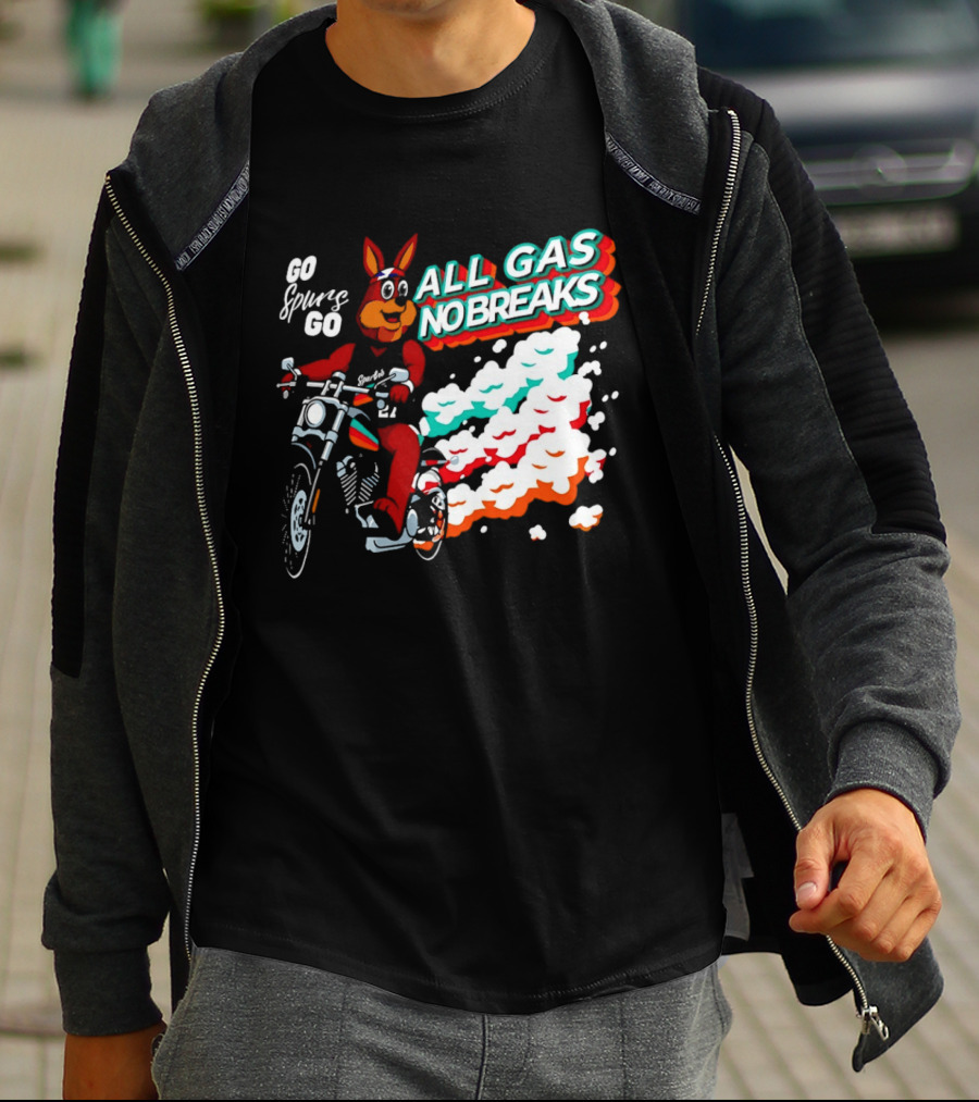 San Antonio Spurs Coyote Go Spurs Go All Gas No Breaks T-Shirt