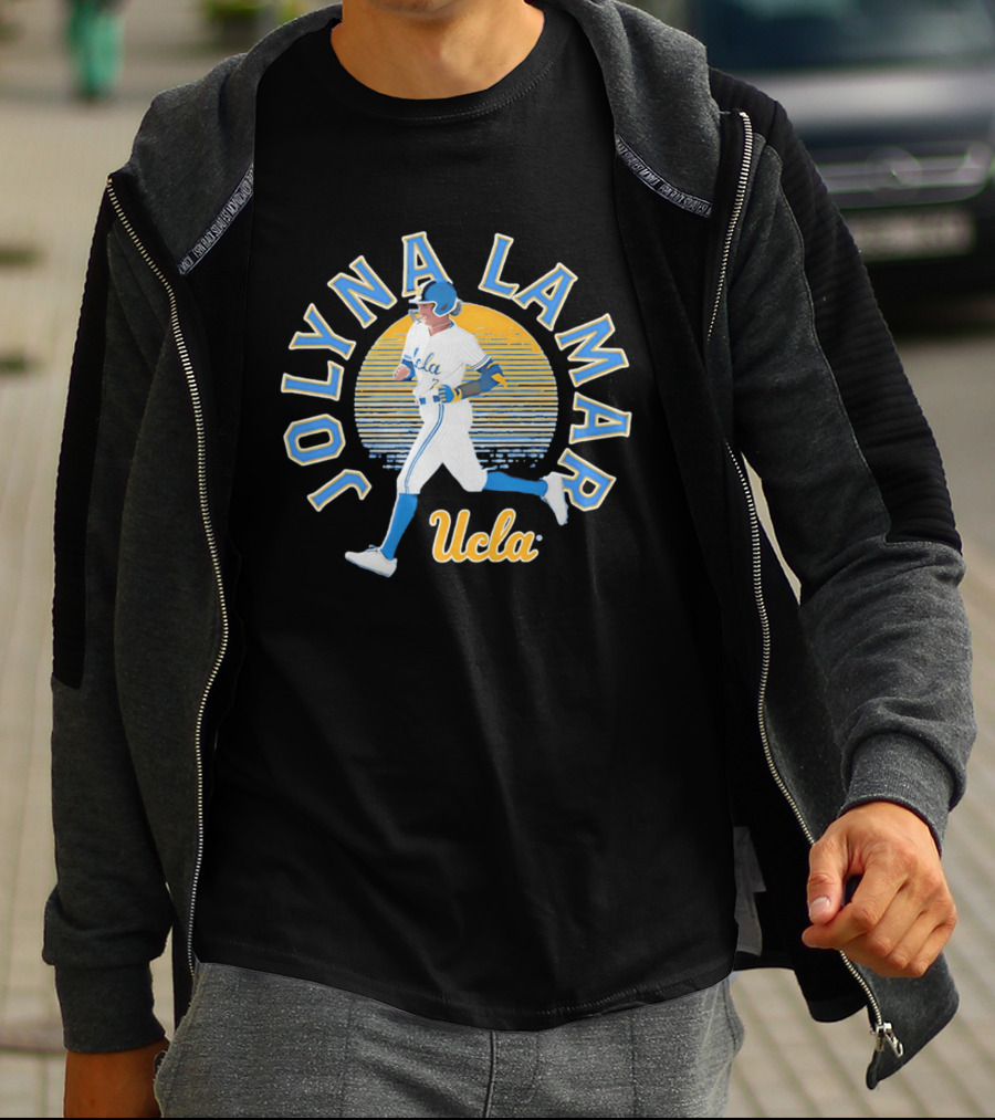 Jolyna Lamar UCLA Baseball Retro Sunset T-Shirt