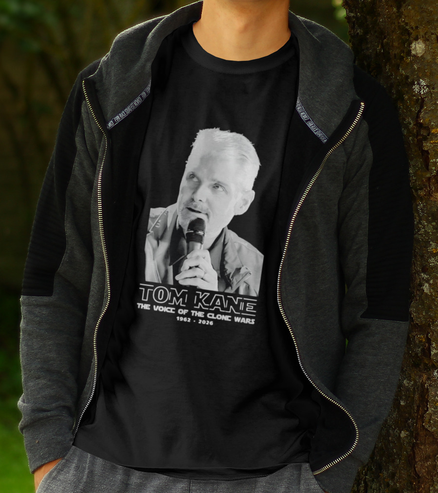 Tom Kane The Voice Of The Clone Wars 1962 2021 Memorial T-Shirt