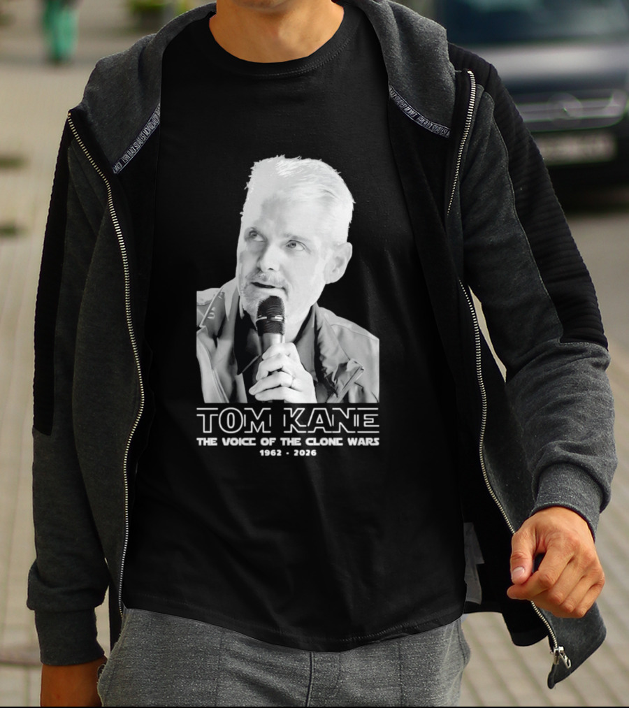 Tom Kane The Voice Of The Clone Wars 1962 2021 Memorial T-Shirt