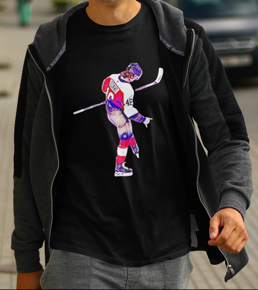 Trevor Zegras 46 Anaheim Ducks Hockey Celebration T-Shirt