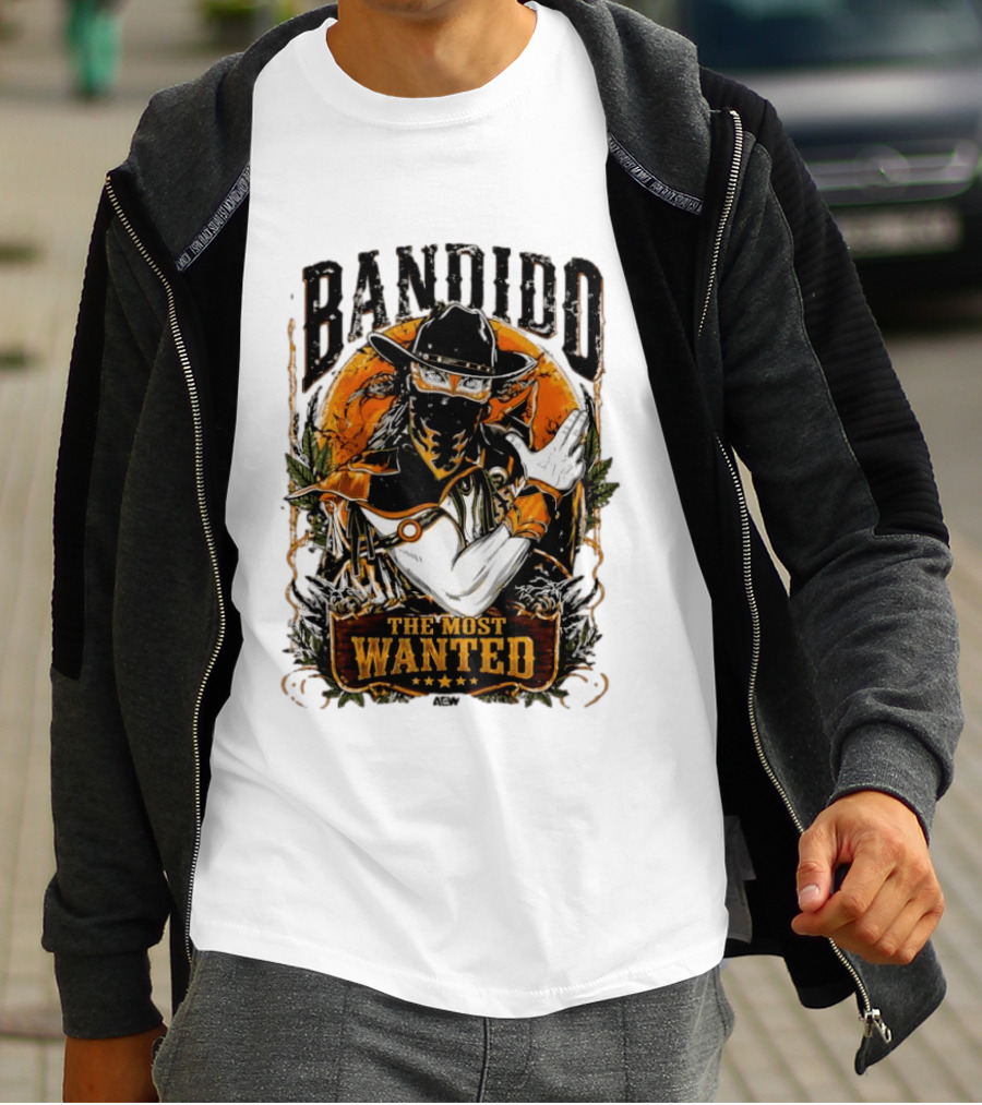 Bandido El Más Buscado The Most Wanted Cowboy Outlaw Western T-Shirt