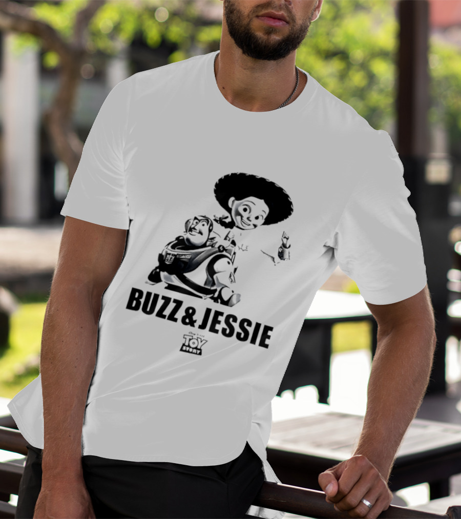 Buzz Lightyear Jessie Toy Story Disney Cartoon Characters T-Shirt