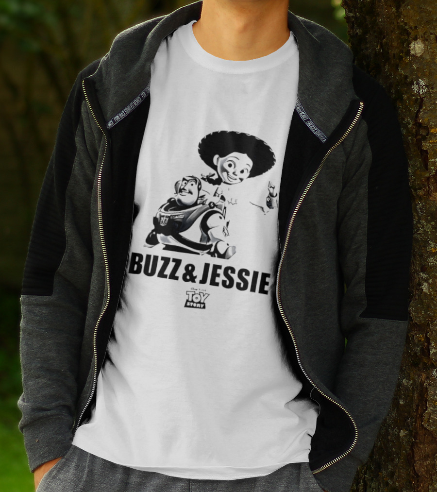 Buzz Lightyear Jessie Toy Story Disney Cartoon Characters T-Shirt