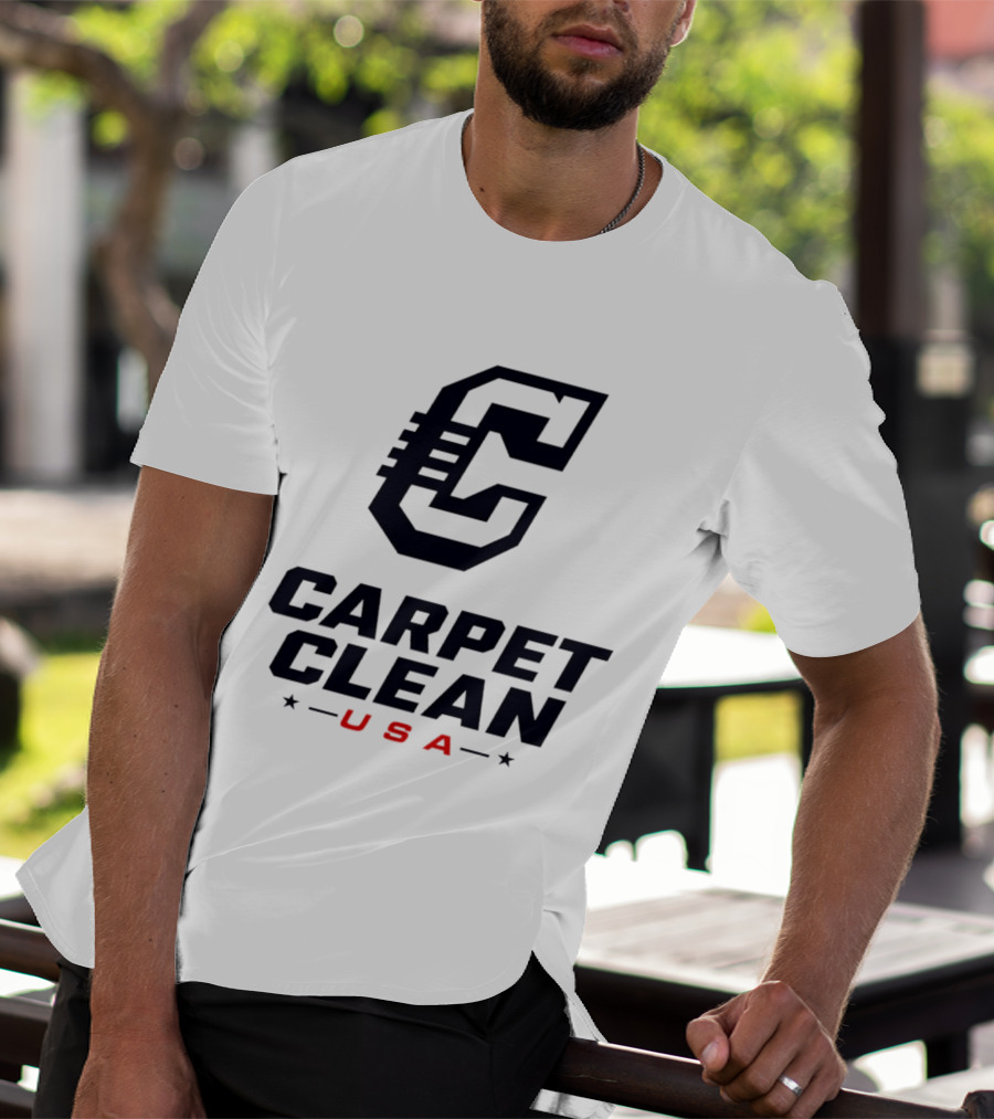 Carpet Clean USA C Logo Bold Lettering T-Shirt
