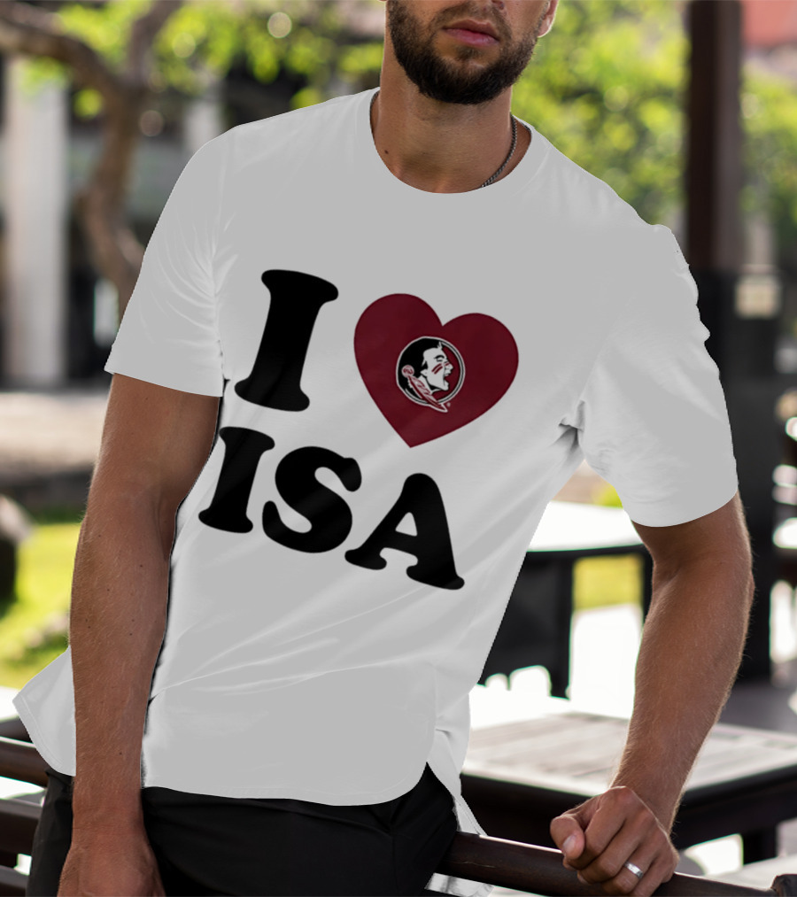 I Love Florida State Seminoles Heart ISA T-Shirt