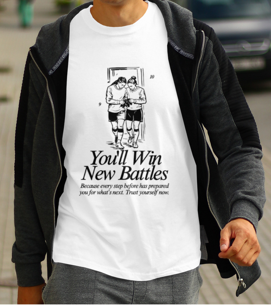 Manchester City Women's You'll Win New Battles Courage Will Take Trust Braver People T-Shirt