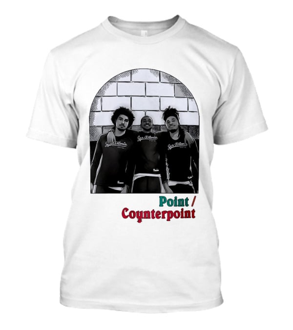 San Antonio Spurs Basketball Player Trio Point Counterpoint T-Shirt