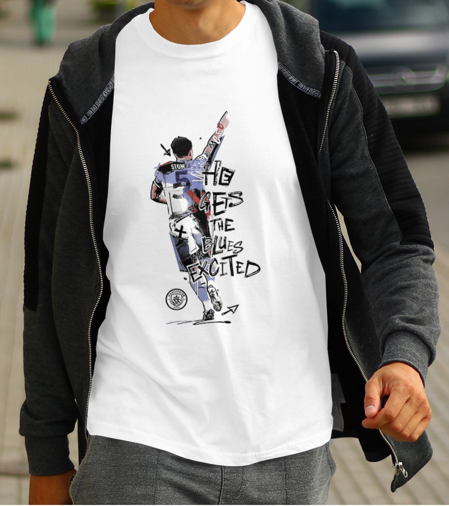 Stones He Gets The Blues Excited Soccer T-Shirt