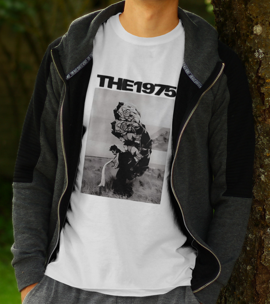The 1975 Abstract Monochrome Figure And Floral Compilation T-Shirt