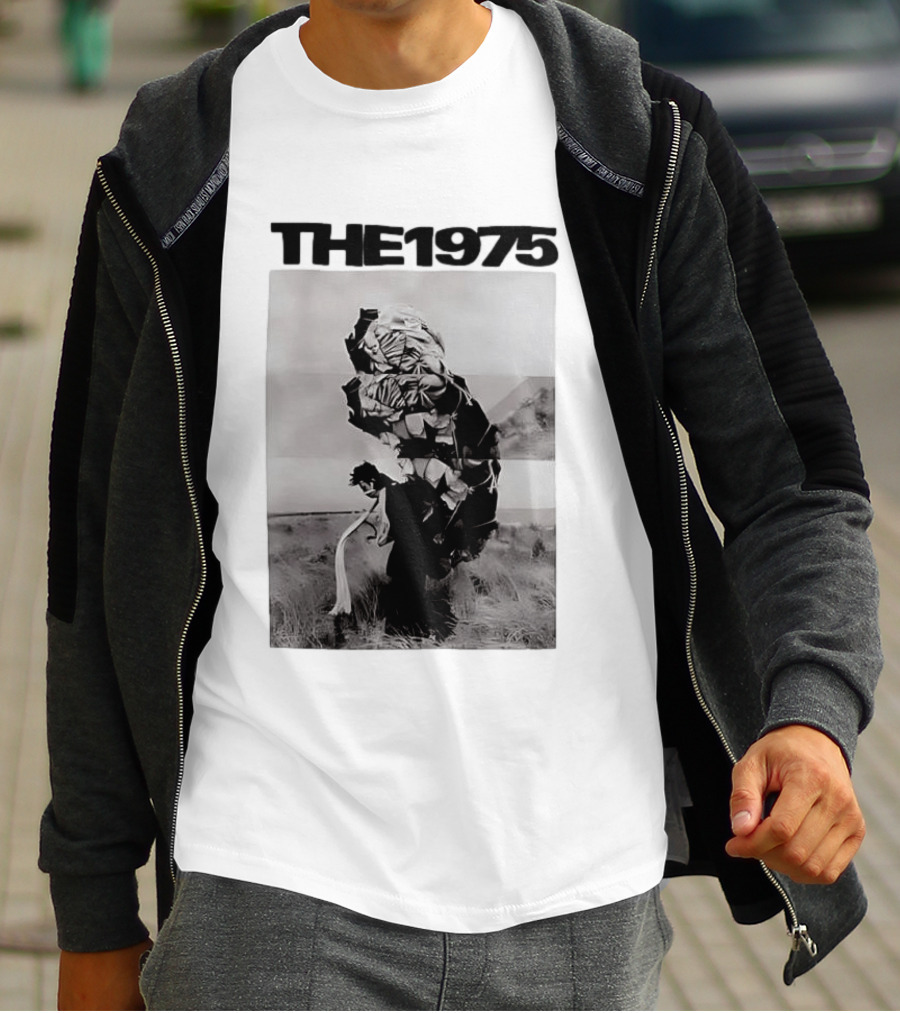 The 1975 Abstract Monochrome Figure And Floral Compilation T-Shirt