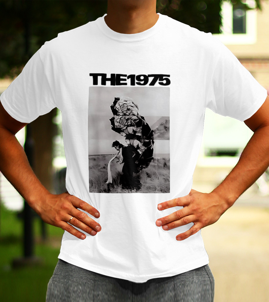The 1975 Abstract Monochrome Figure And Floral Compilation T-Shirt