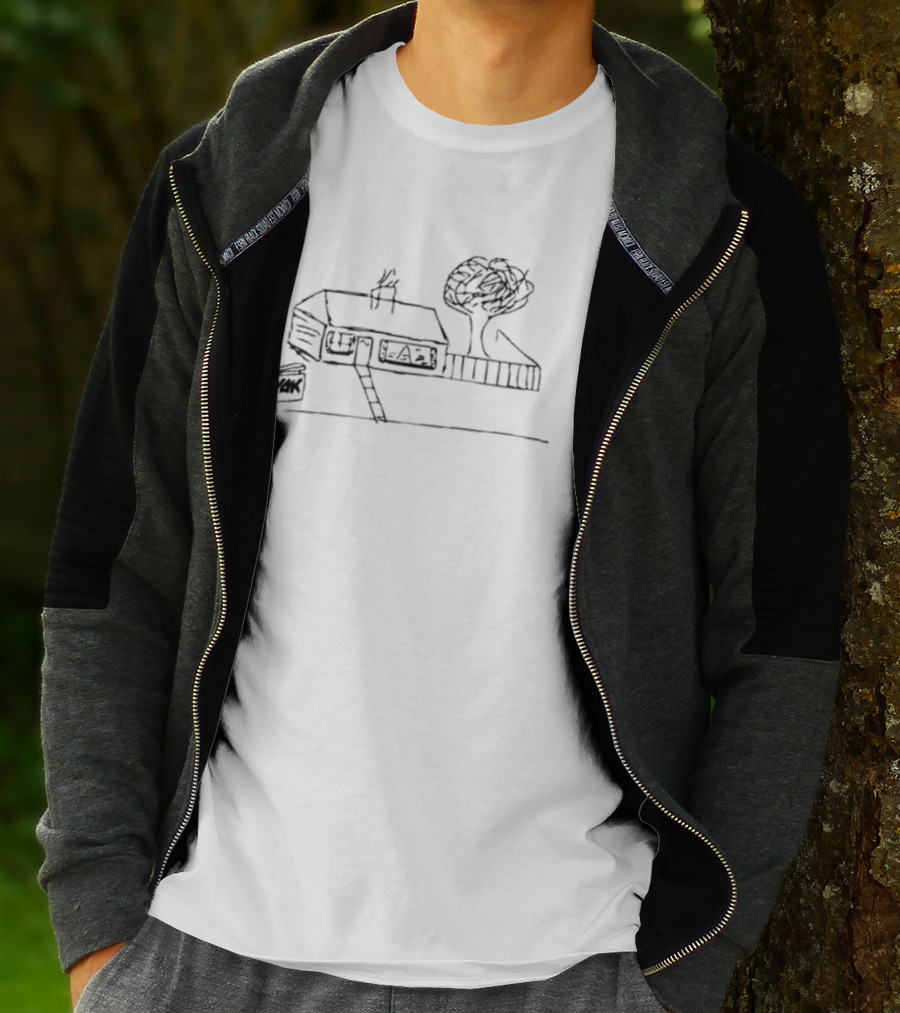 Yak House Paint Drawing Rustic Charm T-Shirt