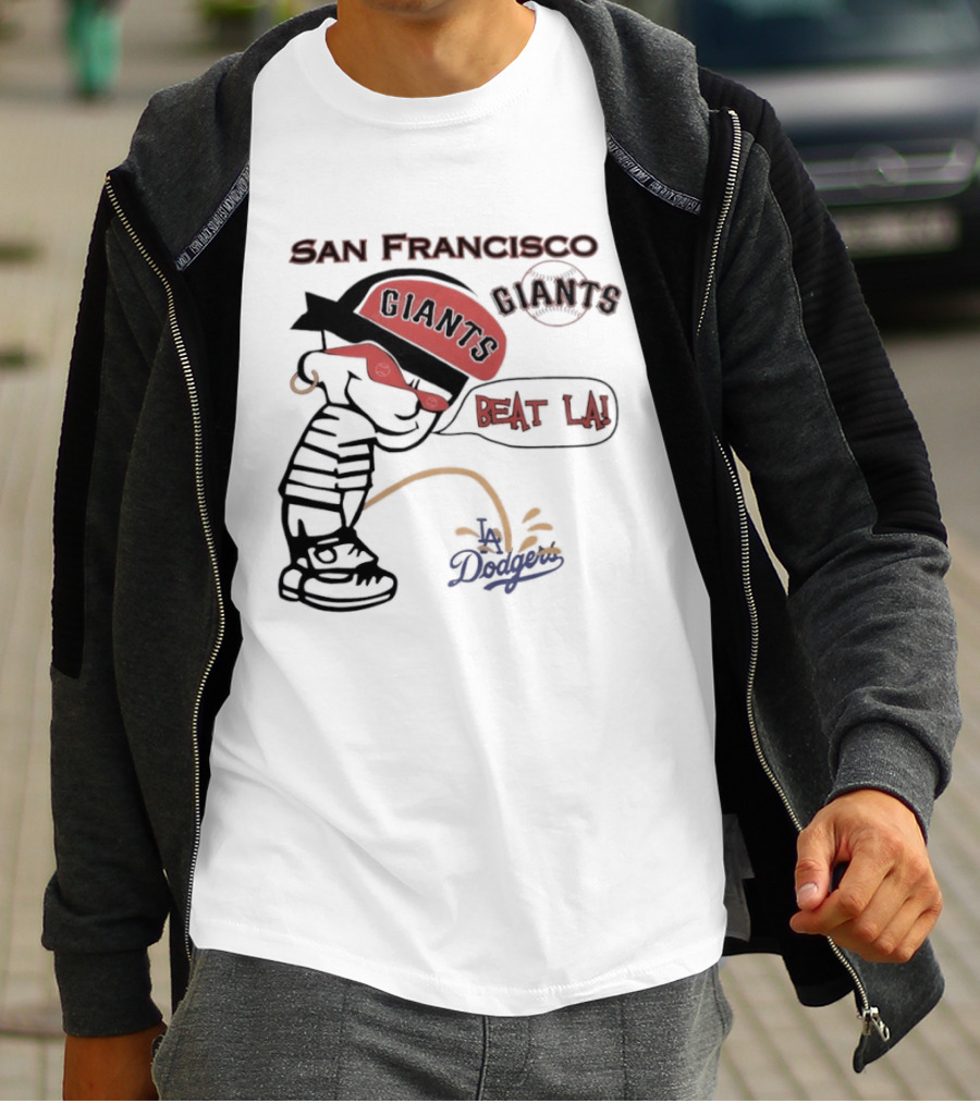 San Francisco Giants Beat LA Dodgers Peanuts T-Shirt