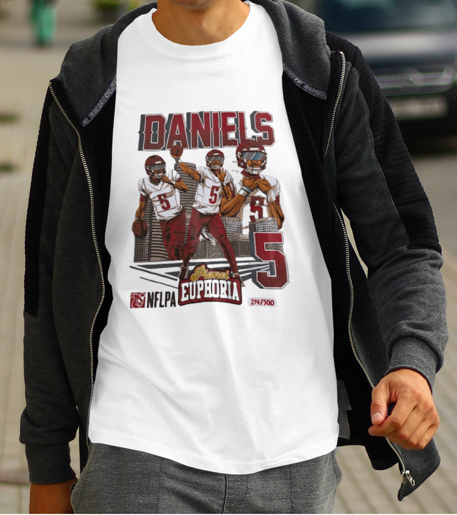 Daniels LSU Tigers Planet Euphoria NFLPA Limited Edition Number 5 T-Shirt
