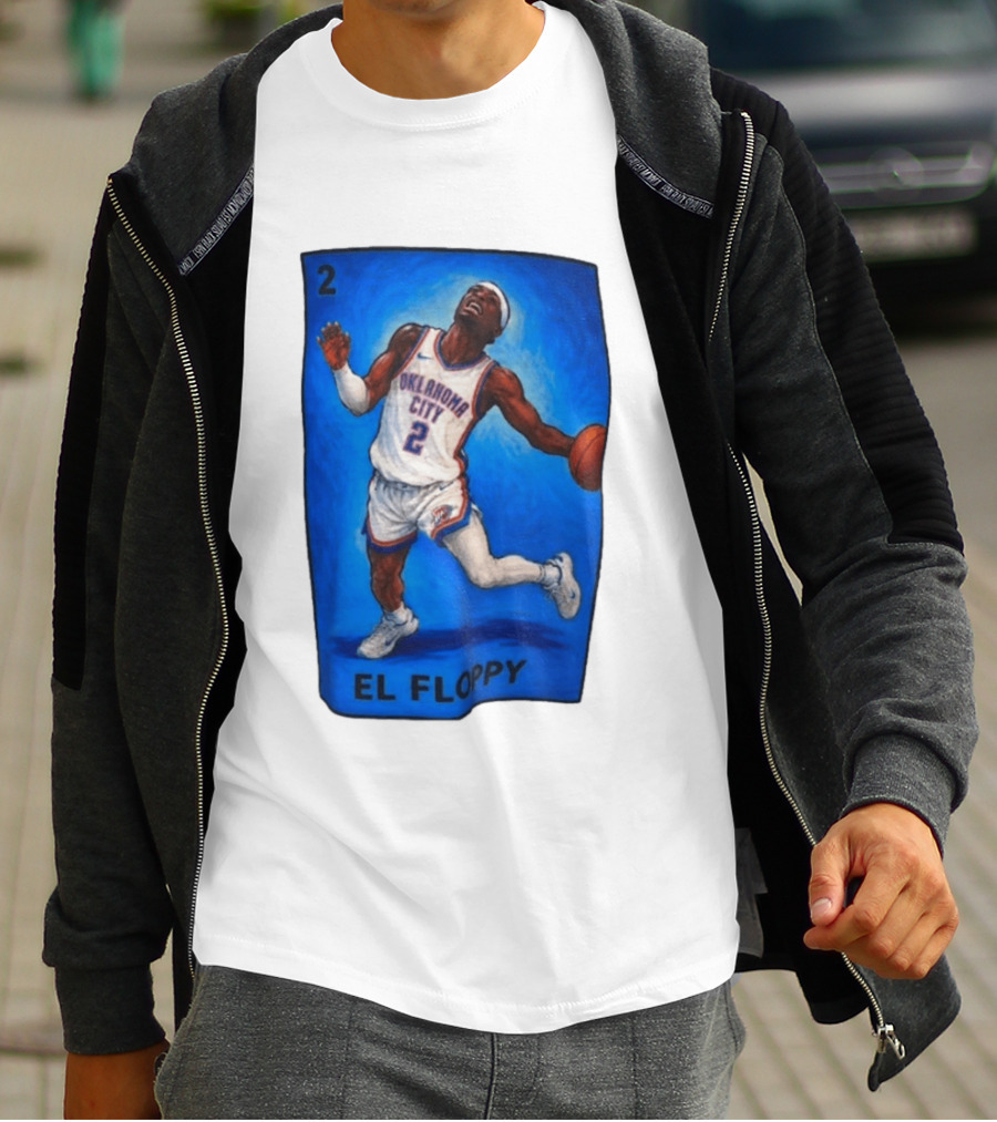 Shai Gilgeous Alexander Oklahoma City 2 El Floppy Basketball T-Shirt