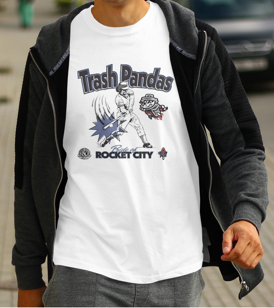 Trash Pandas Pride Of Rocket City Southern League Baseball Batter T-Shirt
