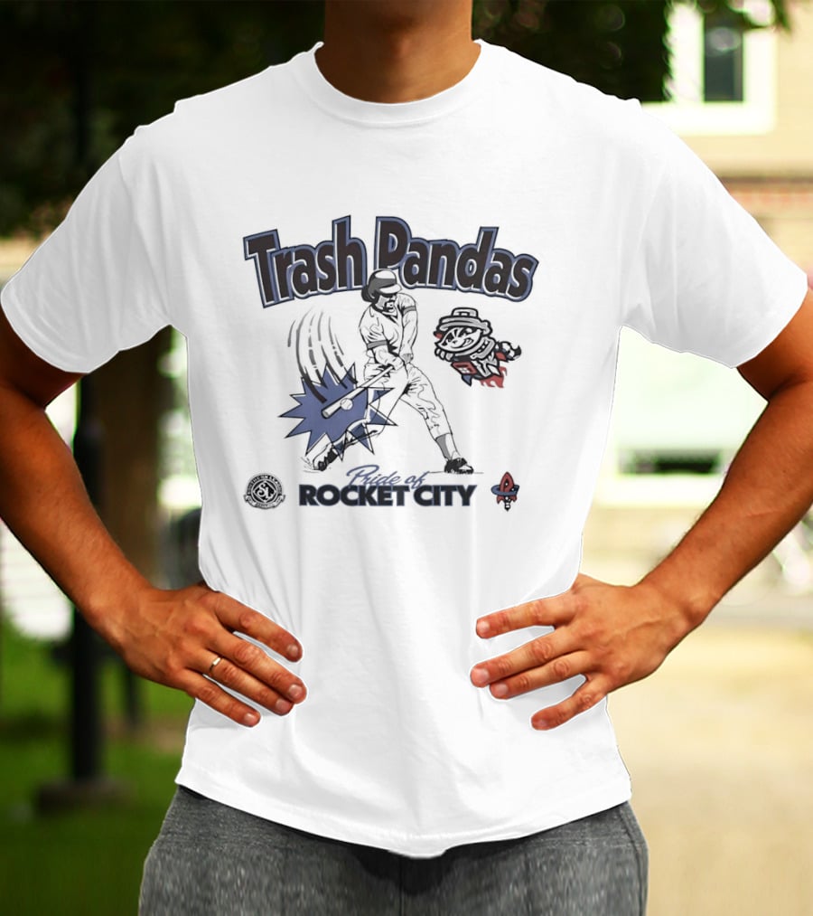 Trash Pandas Pride Of Rocket City Southern League Baseball Batter T-Shirt