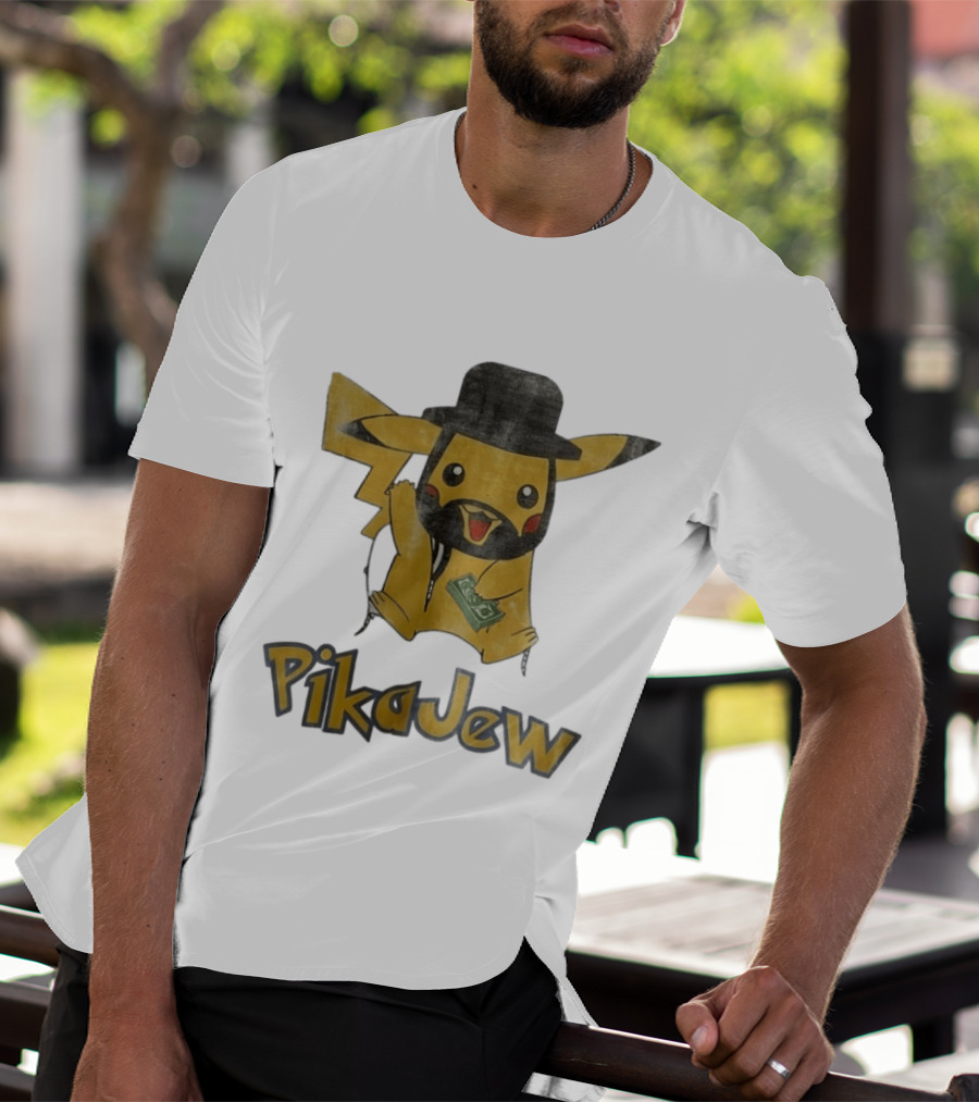 Pikachu PikaJew Meme Wearing Hat And Holding Money T-Shirt