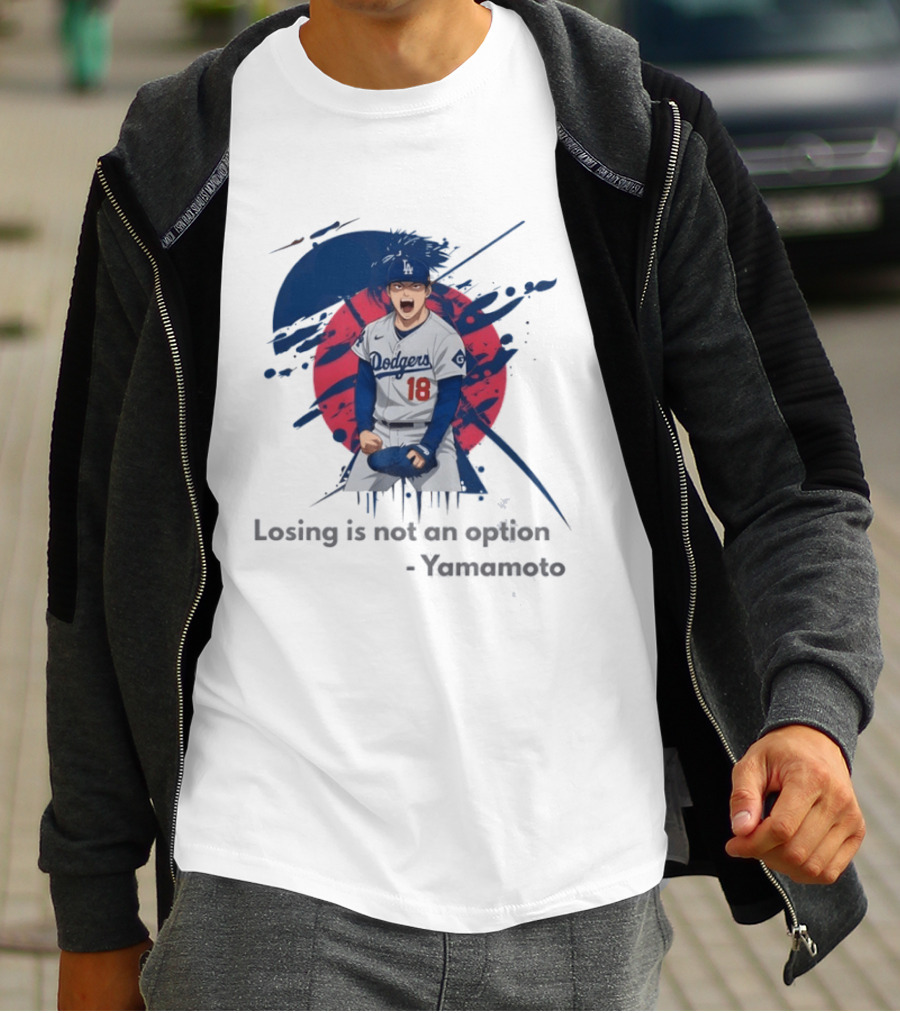 Yoshinobu Yamamoto Dodgers Anime Style Los Angeles Baseball Winning Mindset T-Shirt