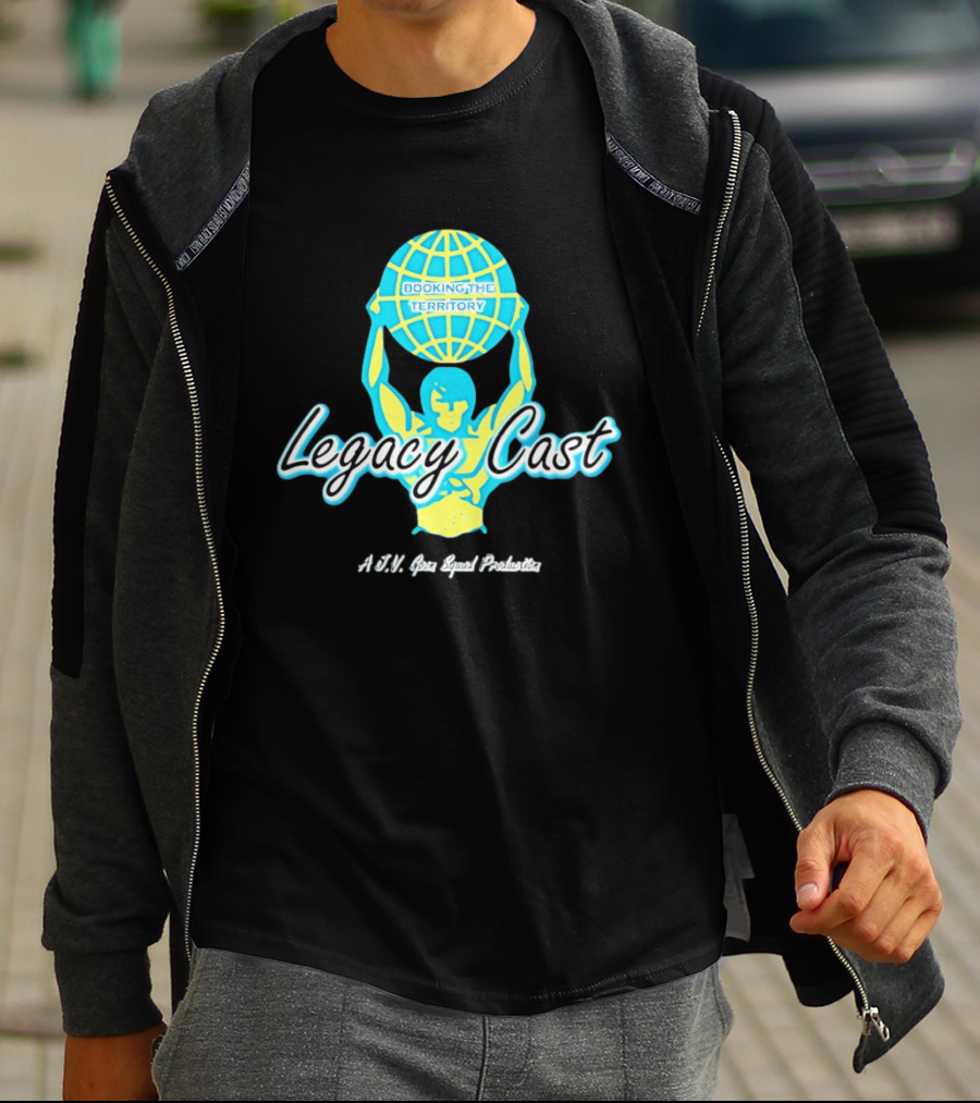 Booking The Territory Legacy Cast World Lifter A J V Goon Squad Production T-Shirt