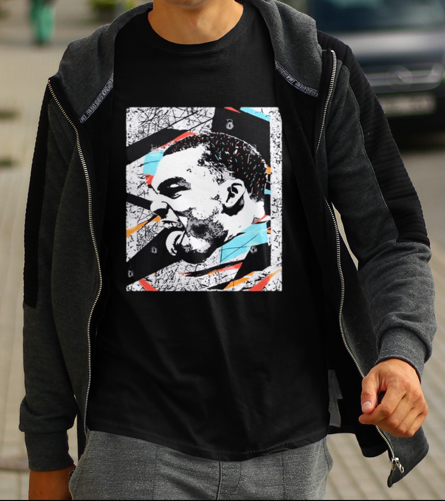 Michael Jordan Chicago Bulls Tongue Expression Urban Graffiti T-Shirt