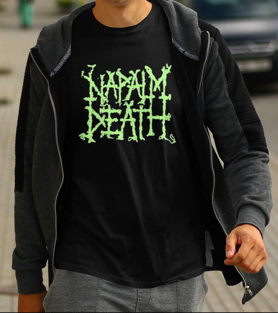 Napalm Death Grindcore Band Logo Merchandise T-Shirt