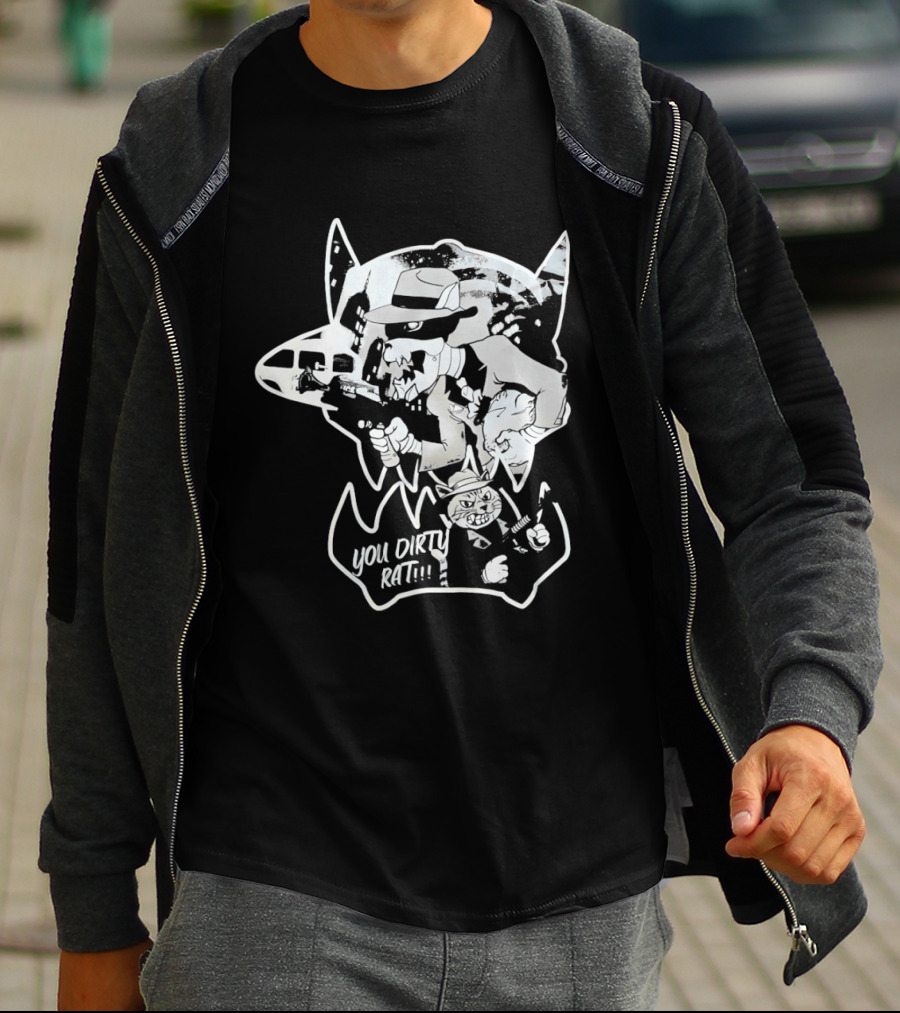 Gangster Animals You Dirty Rat Mobster Showdown Guns T-Shirt