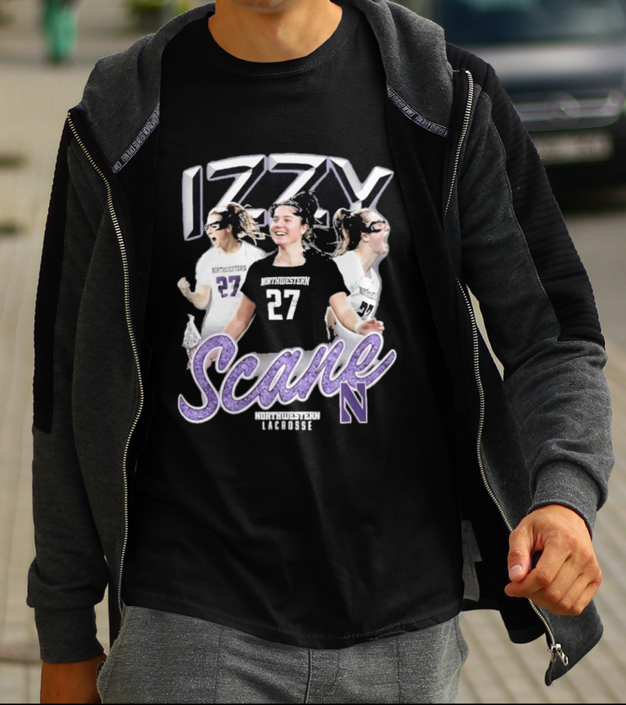 Northwestern Wildcats Izzy Scane 27 Lacrosse Star Athlete Highlights T-Shirt