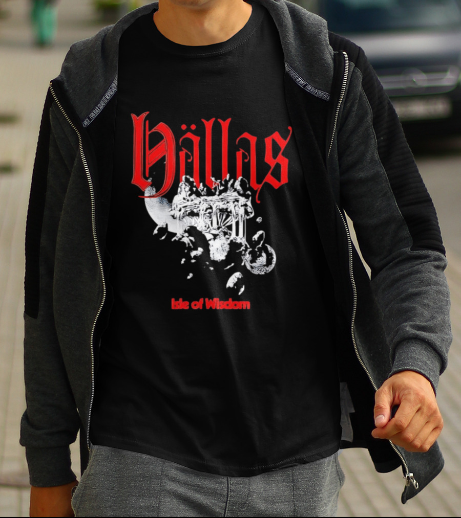 Hallas Isle Of Wisdom Floating Island Fantasy T-Shirt