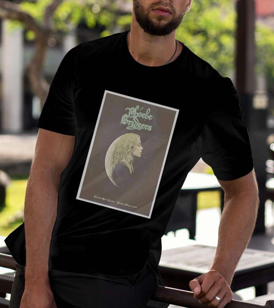 Phoebe Bridgers Moon Profile Greenville South Carolina Tuesday May 19 2026 T-Shirt