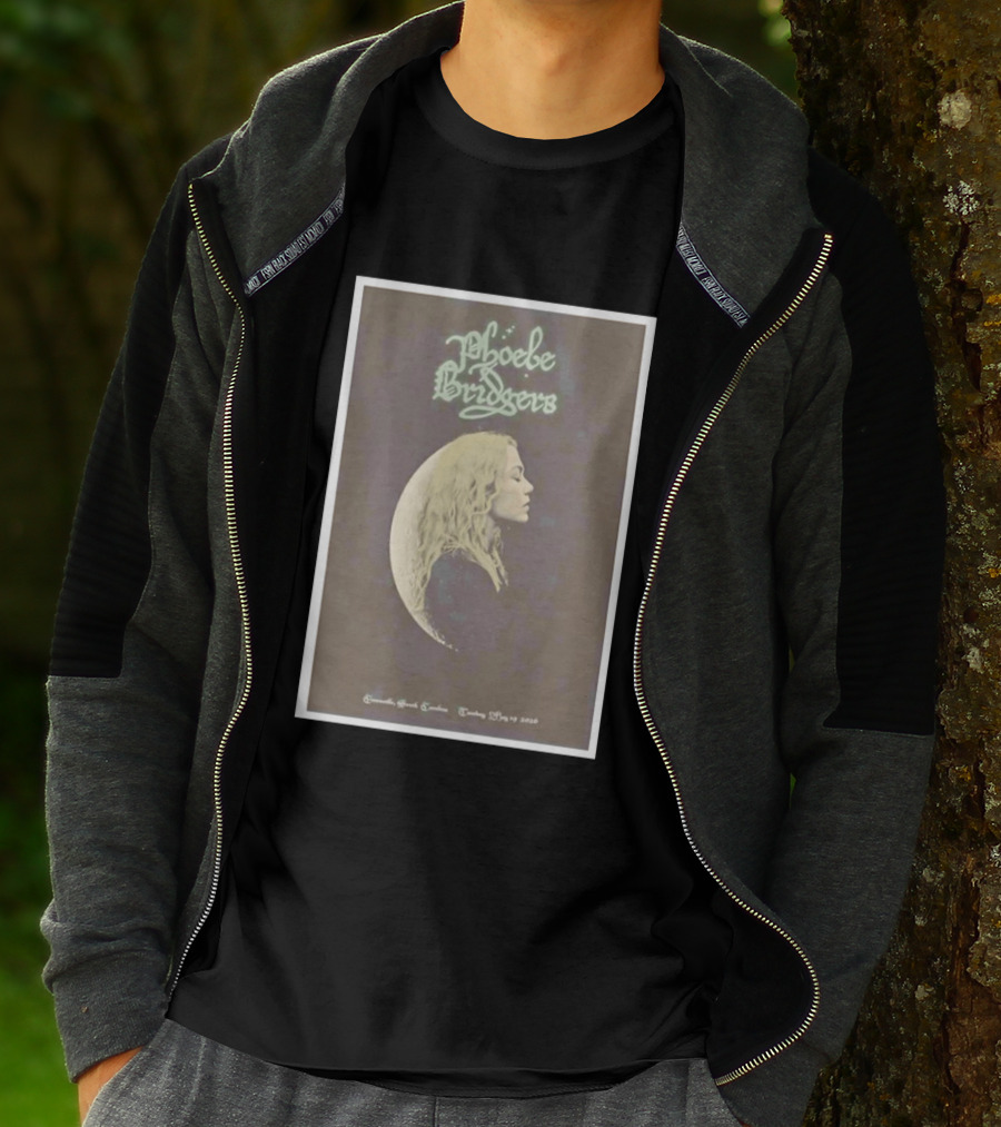 Phoebe Bridgers Moon Profile Greenville South Carolina Tuesday May 19 2026 T-Shirt