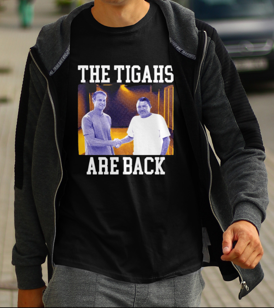 Lane Kiffin Ed Orgeron The Tigahs Are Back LSU Duo Handshake T-Shirt